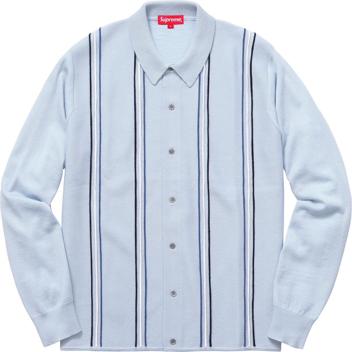 Striped Polo Sweater view 3